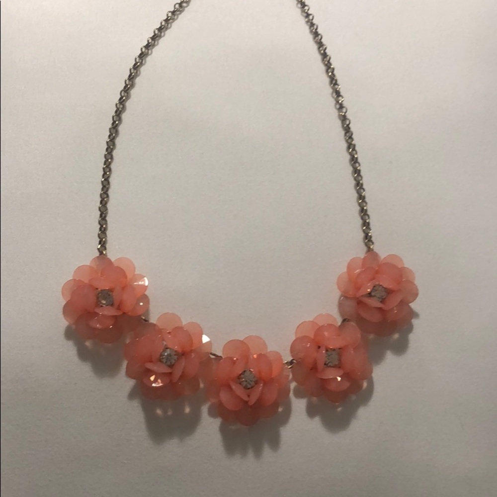 Flower statement necklace